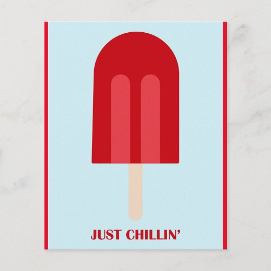 POPSICLE KILLENDE FUN SUMMER TREATS PUN MOTTO FLYER (Voorkant)