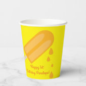Popsicle Kind's Verjaardagsfeestzomer Papieren Bekers (Achterkant)