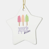 Popsicle Kisses Keramisch Ornament (Links)
