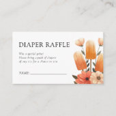 Popsicle Klaar om Pop Baby shower Luier Raffle Informatiekaartje (Voorkant)