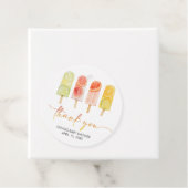 Popsicle Klaar om te Barsten Baby Shower Bedankjes Labels (In situ)