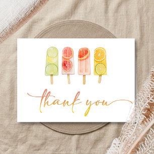 Popsicle Klaar om te Barsten Baby Shower Bedankkaart