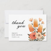 Popsicle klaar voor Pop Baby shower Bedankkaart (Voorkant)