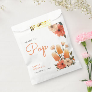 Popsicle klaar voor Pop Baby shower Bedankzakje