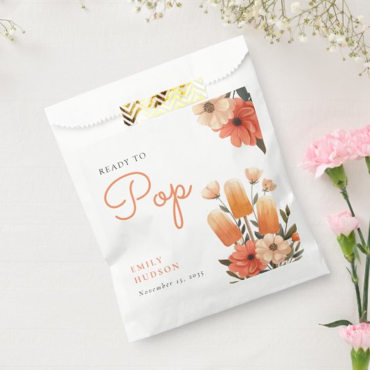 Popsicle klaar voor Pop Baby shower Bedankzakje (Gezegeld)