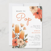 Popsicle klaar voor Pop Baby shower Invitation Kaart (Voorkant)