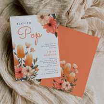 Popsicle klaar voor Pop Baby shower Invitation