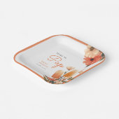 Popsicle klaar voor Pop Baby shower Papieren Bordje (Gebogen)