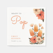 Popsicle klaar voor Pop Baby shower Servet (Voorkant)