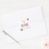 Popsicle klaar voor Pop Baby shower Vierkante Sticker (Envelop)