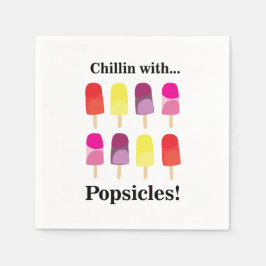Popsicle Kleurrijke Zomerverjaardagsfeestje Servet