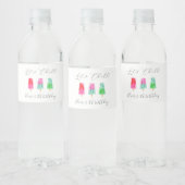 Popsicle Laten we kinderen verjaardagsfeest Waterfles Etiket (Flessen)