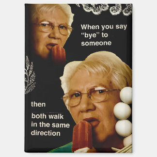 Popsicle Oma Meme Ongemakkelijke Afscheidswoorden Magneet