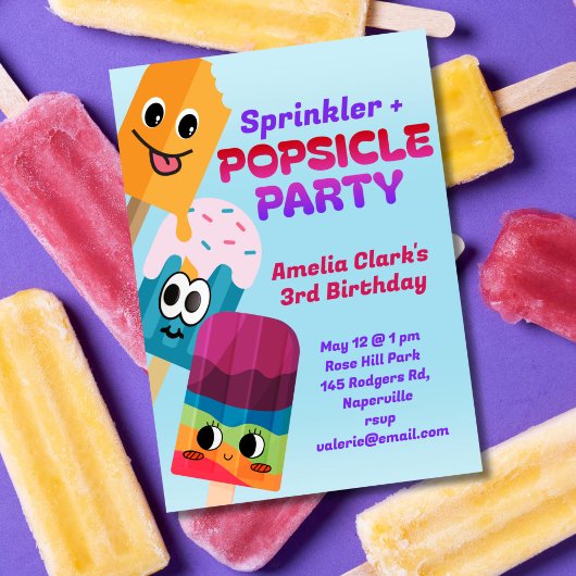 Popsicle Party Birthday Kaart