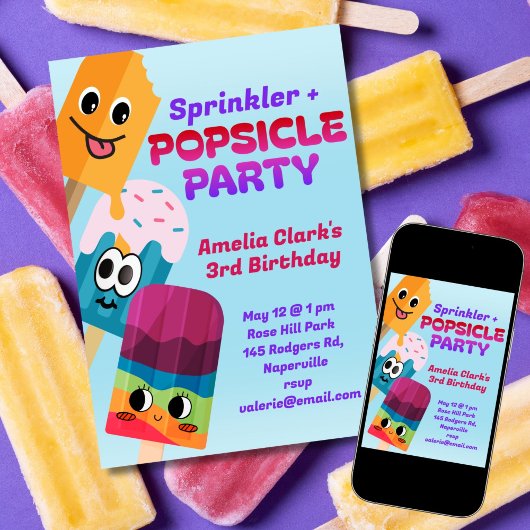 Popsicle Party Birthday Kaart