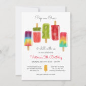 Popsicle Party Birthday Summer Kaart (Voorkant)