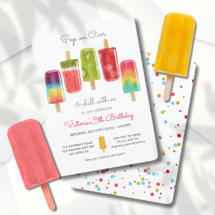 Popsicle Party Birthday Summer Kaart