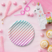 Popsicle Party Borden | Strepen Papieren Bordje (Feest)