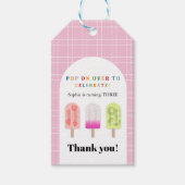 Popsicle Party Cadeaulabel (Voorkant)
