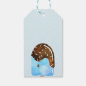 Popsicle Party Cool Ices Blauw Dank je wel Cadeaulabel (Achterkant)