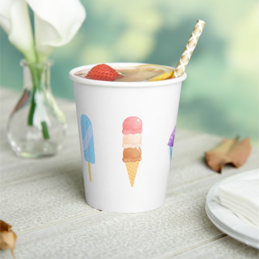 Popsicle Party Cups Papieren Bekers (Insitu)