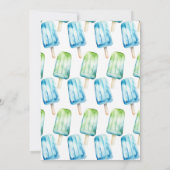 Popsicle Party Twee Koele Jongens 2e Verjaardag Bl Kaart (Achterkant)