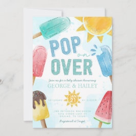 Popsicle Pop op over Baby shower uitnodiging