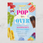 Popsicle Pop op Over Ice Cream 1e 3e 4e 5e 6e Kaart (Voorkant / Achterkant)