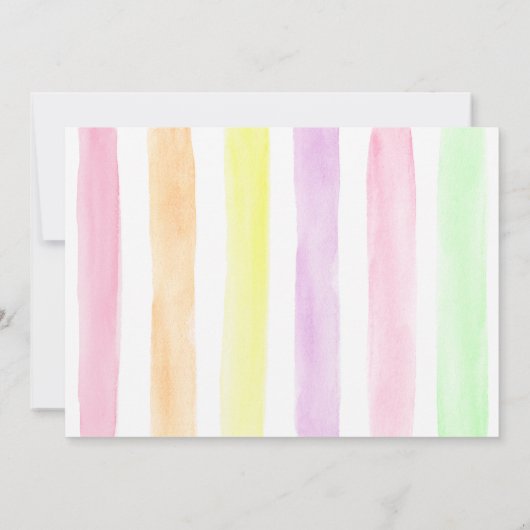 Popsicle Pop op Over Pink Girl Verjaardag Kaart (Achterkant)