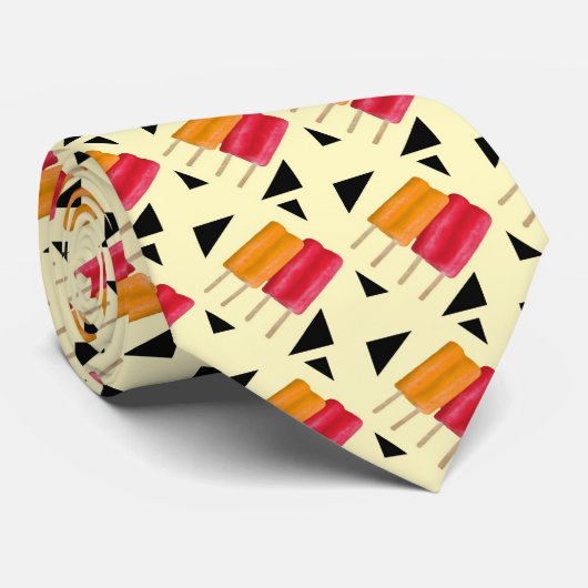 Popsicle Pset!  Hoe COOL dit stropdas is! (Opgerold)