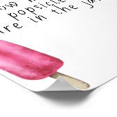 Popsicle - raad hoeveel popsicles er in de pot zit poster (Hoek)