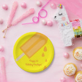 Popsicle Schattige Kids Verjaardagsfeestje Papieren Bordje (Feest)