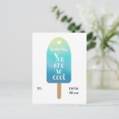 Popsicle School Classroom Valentijn Kaarten voor k Feestdagenkaart (Staand voorkant)