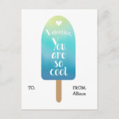 Popsicle School Classroom Valentijn Kaarten voor k Feestdagenkaart (Voorkant)