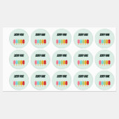 Popsicle School Naam Labels (Vel)