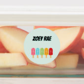 Popsicle School Naam Labels (Aangebracht)