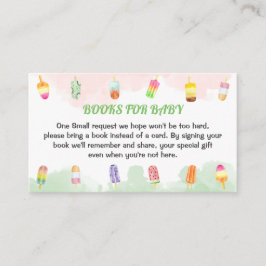 Popsicle She's Ready To Pop Boeken voor Baby Informatiekaartje