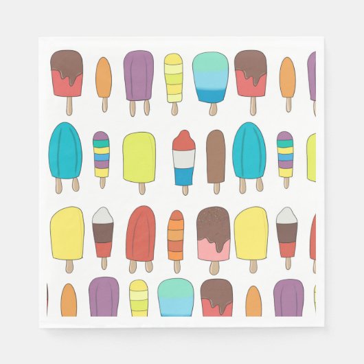 Popsicle Standaard Luncheon servetten (Voorkant)