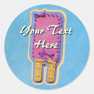 Popsicle-Stickers Ronde Sticker
