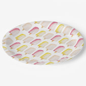 Popsicle Sticks Colorful Pastel Summer Pattern Papieren Bordje (Gekanteld)