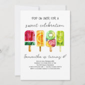 Popsicle verjaardag kaart (Voorkant)