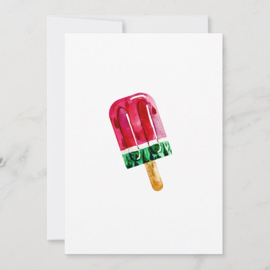 Popsicle verjaardag kaart (Achterkant)