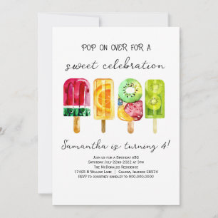 Popsicle verjaardag kaart