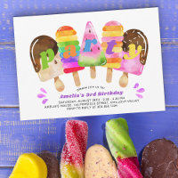 Popsicle verjaardagsfeestje elke leeftijd meisjes