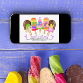 Popsicle verjaardagsfeestje elke leeftijd meisjes kaart