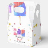 Popsicle Ze is klaar om pop Baby shower Bedankdoosjes (Geopend)