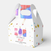 Popsicle Ze is klaar om pop Baby shower Bedankdoosjes (Voorkant Zijde)