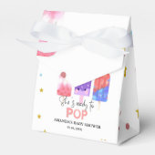 Popsicle Ze is klaar om pop Baby shower Bedankdoosjes (Voorkant Zijde)