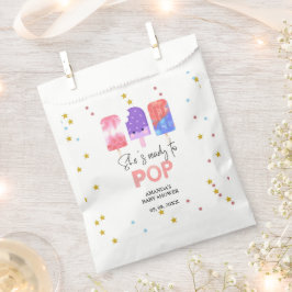 Popsicle Ze is klaar om pop Baby shower Bedankzakje