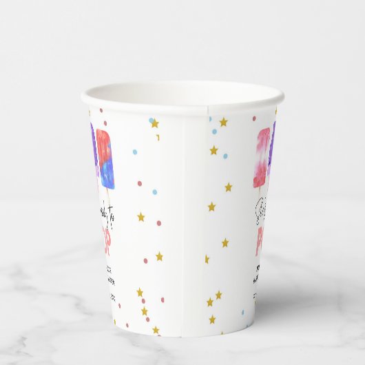 Popsicle Ze is klaar om pop Baby shower Papieren Bekers (Rechts)